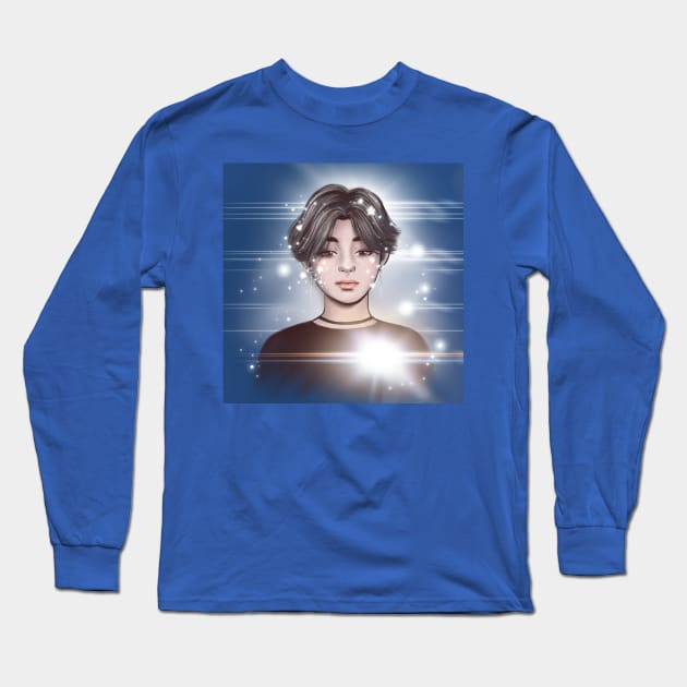 Jimin BTS Long Sleeve T-Shirt by artbyanny